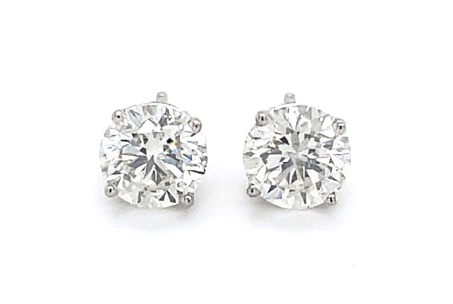 4 Prong Diamond Stud Earrings