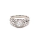 14K White Gold 1/1ctw Diamond Engagement Ring