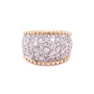14K White & Yellow Gold 2 1/2ctw Diamond Fashion Ring