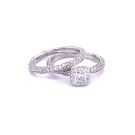 14K White Gold 1.72ctw Diamond Wedding Set