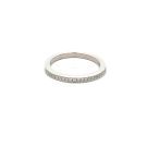 14K White Gold 1/6ctw Diamond Band