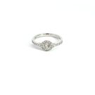18K White Gold Diamond Ring with 0.73ctw Diamonds