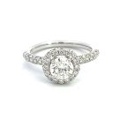 14K White Gold 1 1/2ctw Diamond Engagement Ring
