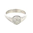 18K White Gold 1/4ctw Diamond Ring