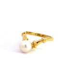 18K Yellow Gold Pearl Ring