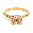 Verragio 20K Rose Gold 1/3CTW Diamond Semi-Mount