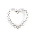 14K White Gold 1/1ctw Diamond Heart Pendant