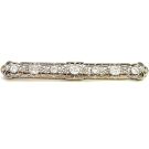 14K White Gold 2/1ctw Diamond Old Euro Brooch