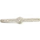 14K White Gold 1/4ctw Diamond Brooch