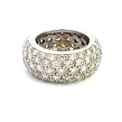 14K White Gold 6/1ctw Diamond Pave Eternity Band