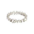 18K White Gold 1.79ctw Diamond Mixed Shape Eternity Band