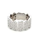 14K White Gold 1/1ctw Diamond Pave Band