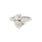 18K White Gold 2.30ctw GIA 3 stone ring 0.90ct G SI1 Pear 5353079220 /0.70ct H VS2 Cu 1423111240
/0.70ct G SI1 Oval 2348359692