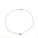 18K White Gold Necklace with GIA 2161935314 Pear 0.70 GVS1
