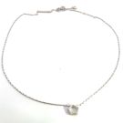 18K White Necklace GIA 1179564100 Pentagon 0.90 GVVS2