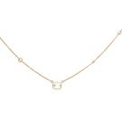 14K Yellow Gold GIA 6234124497 Emerald 1.16 I VS2 GDGD None and 0.55ctw Diamond By The Yard Necklace