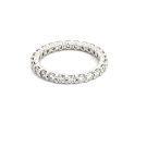 14K White Gold Band with 1.44ctw Diamonds