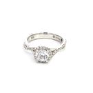 14K White Gold Semi-Mount with 0.38ctw Diamonds