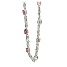 14K White Gold 2.25ctw Pink Tourmaline Bracelet
