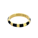 18K Yellow Gold Enamel Band Hidalgo