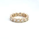 14K Yellow Gold 2.18ctw Diamond Bezel Eternity Band