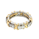 Tiffany & Co. Schlumberger Platinum and 18K Yellow Gold 1 1/4ctw Diamond Eternity Band