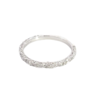 14K White Gold 3/8ctw Diamond Twist Pave Band