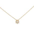 14K Yellow Gold 0.65ctw Diamond Slide pendant
